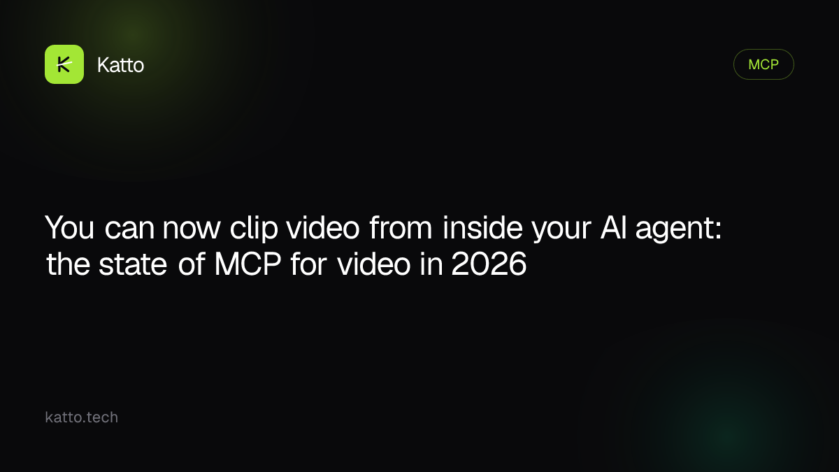 You can now clip video from inside your AI agent: the state of MCP for video in 2026