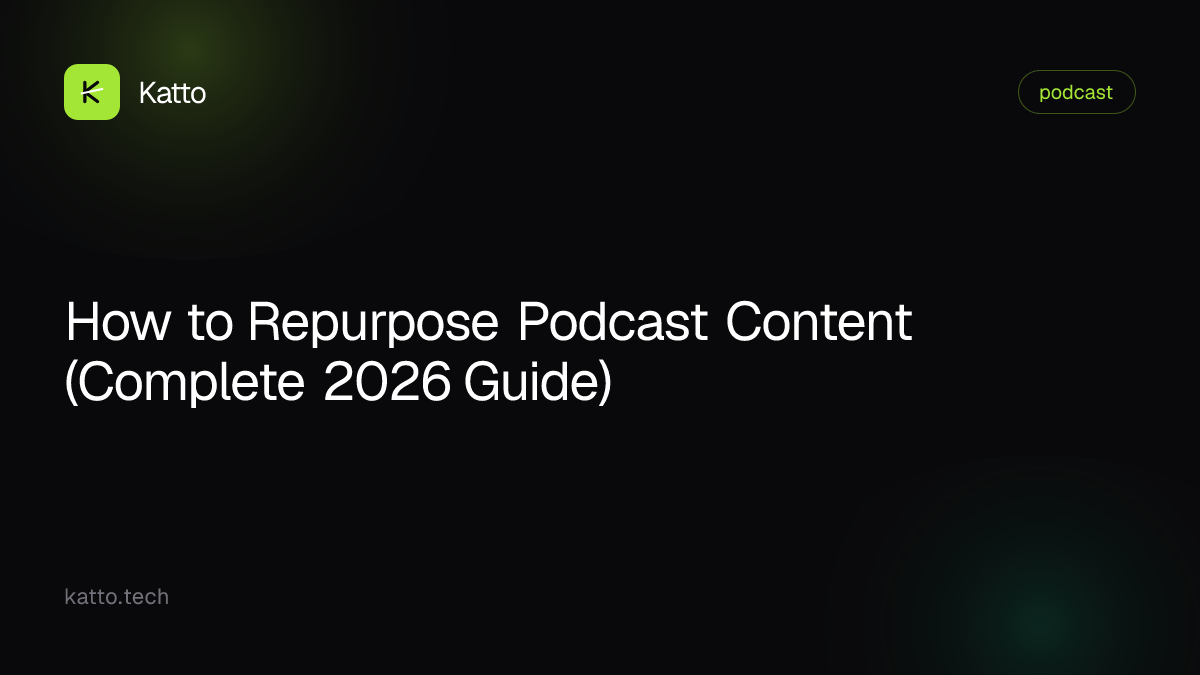 How to Repurpose Podcast Content (Complete 2026 Guide)