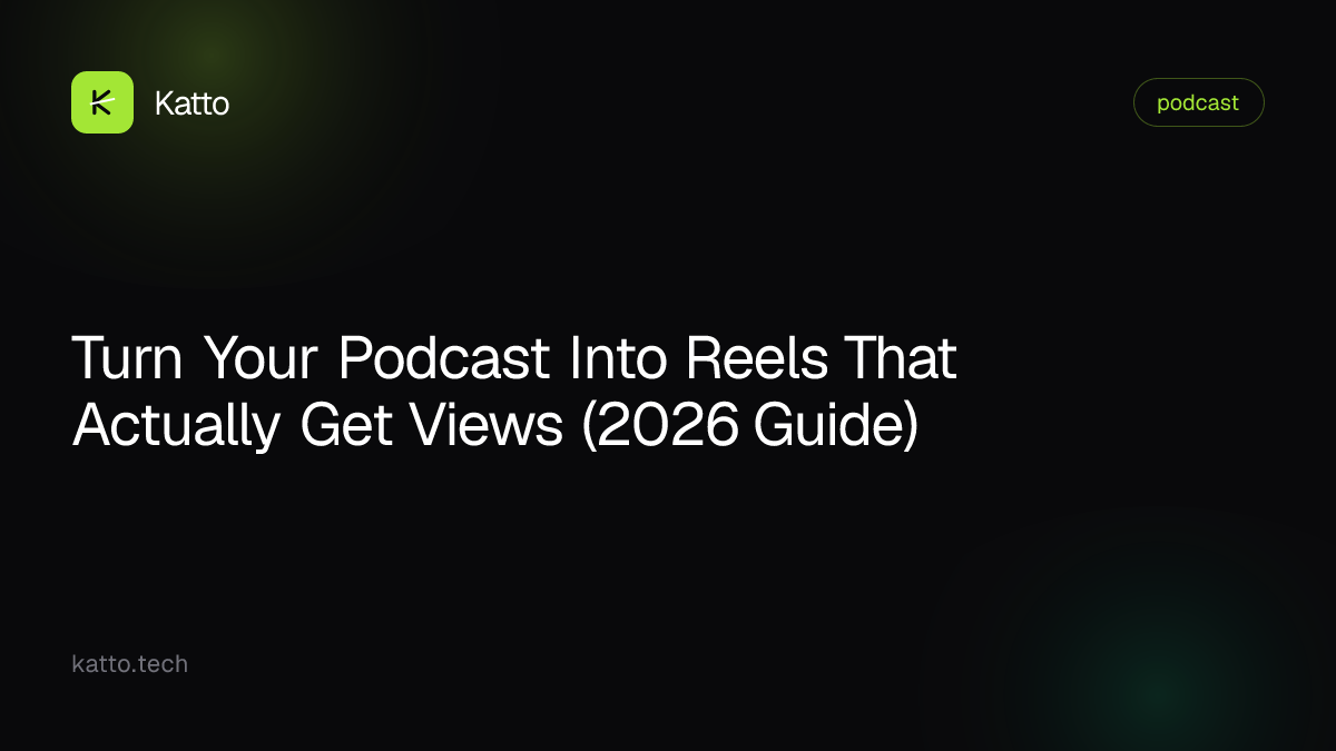 Turn Your Podcast Into Reels That Actually Get Views (2026 Guide)