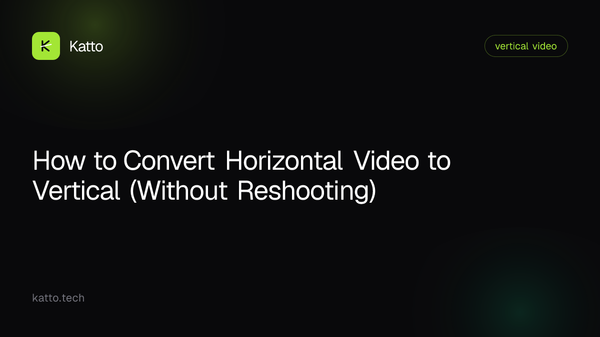 How to Convert Horizontal Video to Vertical (Without Reshooting)