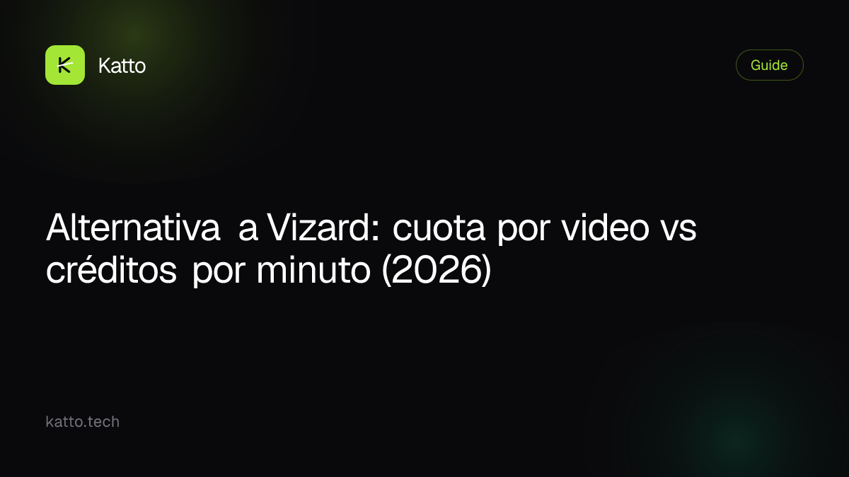 Alternativa a Vizard: cuota por video vs créditos por minuto (2026)