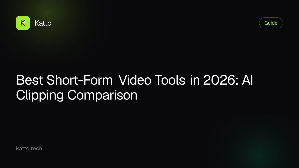 Best Short-Form Video Tools in 2026: AI Clipping Comparison