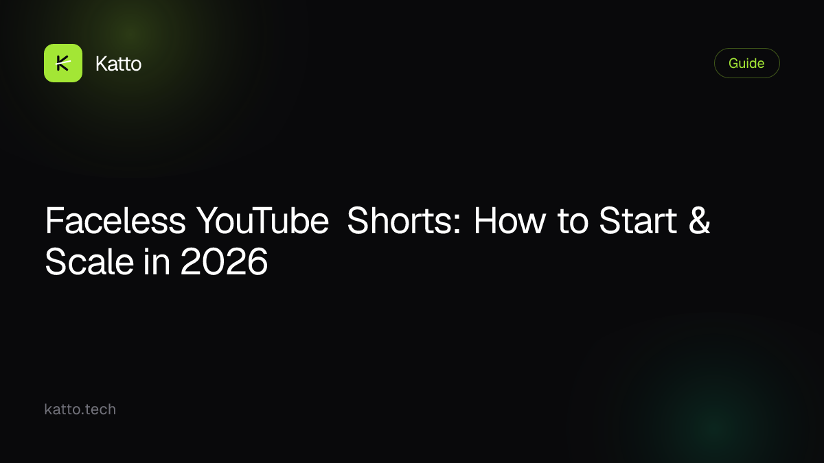 Faceless YouTube Shorts: How to Start & Scale in 2026