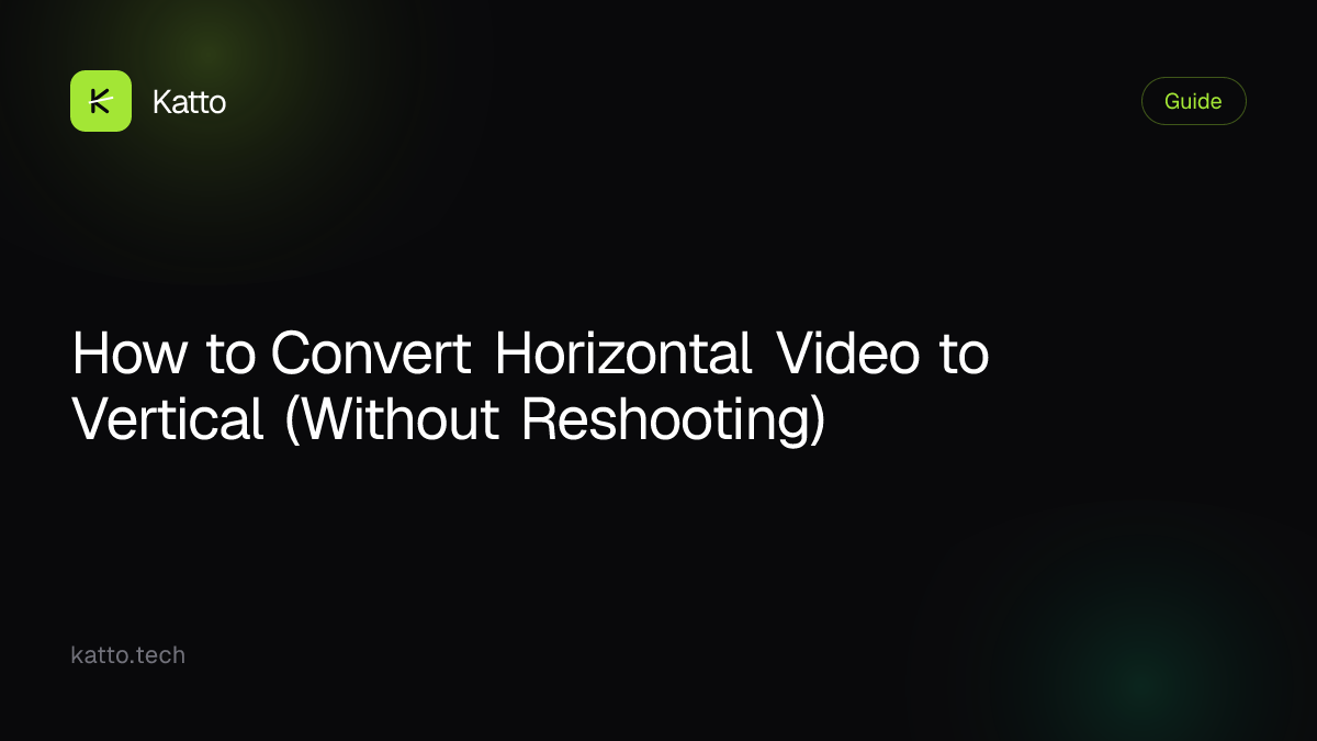 How to Convert Horizontal Video to Vertical (Without Reshooting)