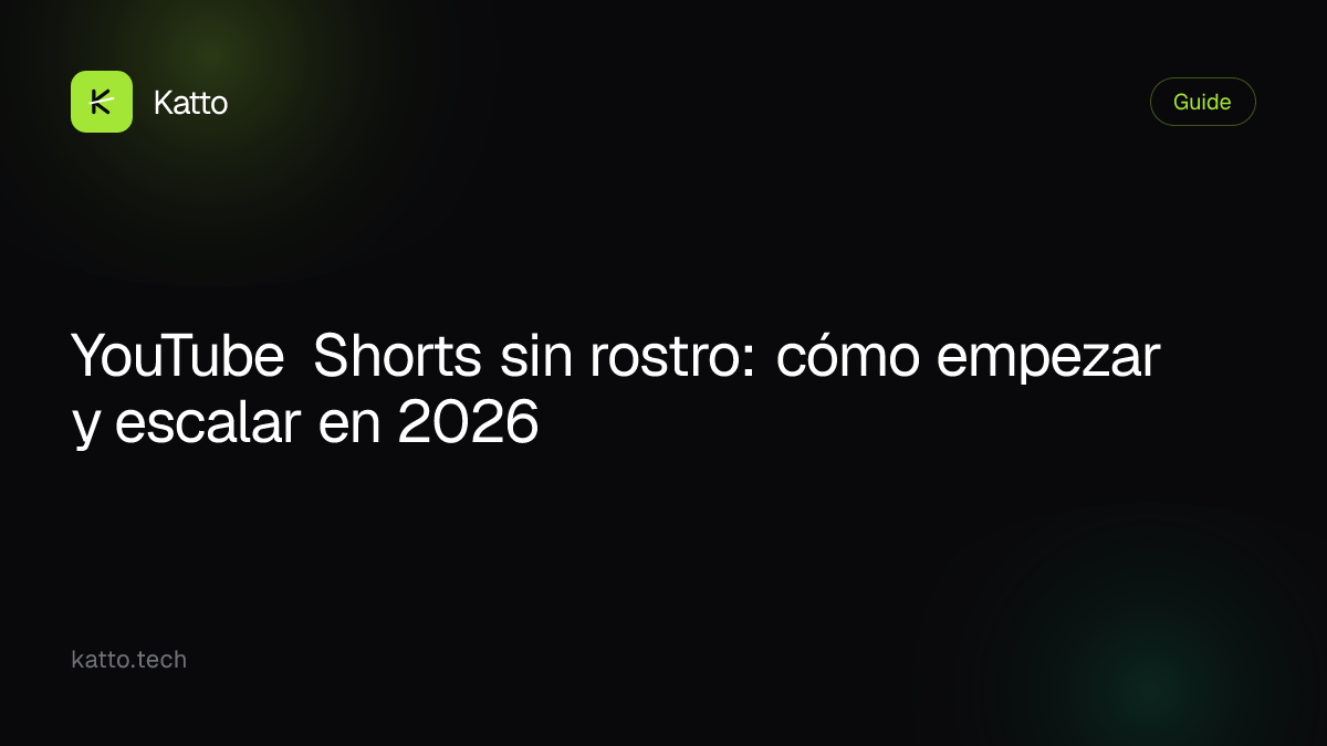 YouTube Shorts sin rostro: cómo empezar y escalar en 2026